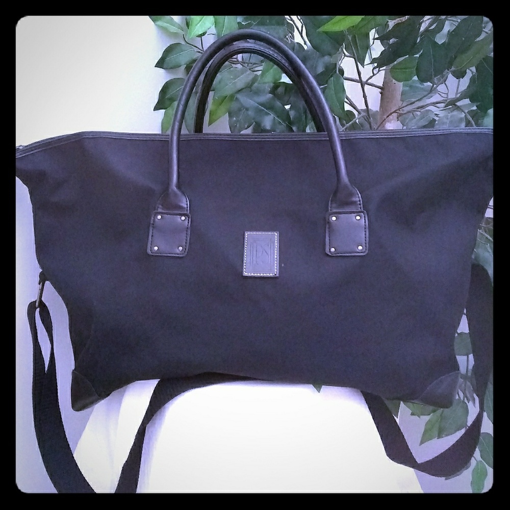 PS /Paul Sebastian black canvas travel bag